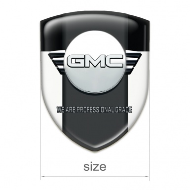 GMC Emblem Exterior White Black Type 
