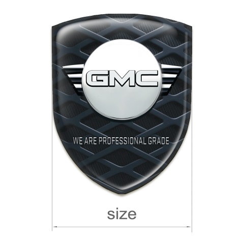 GMC Silicone Badge Racing Edition 3 D Grid Decoration 
