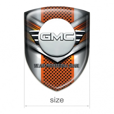 GMC Silicone Emblem Stylish grey Copper Elements Decoration 