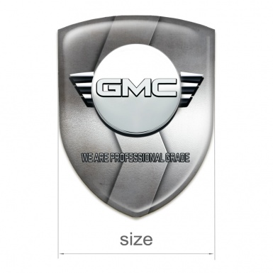 GMC Silicone Badge S Shape Print Design 