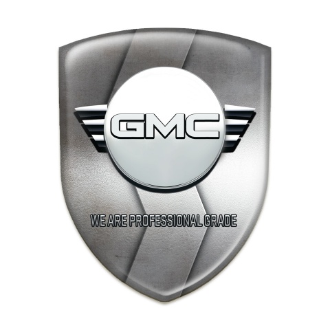 GMC Silicone Badge S Shape Print Design 