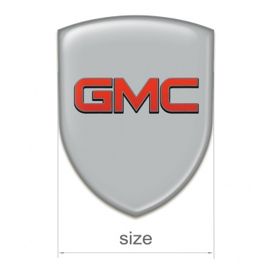 GMC Logo Emblem Grey background Red Logo 