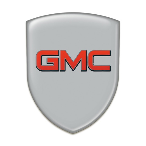 GMC Logo Emblem Grey background Red Logo 