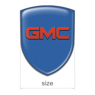 GMC Tuning Emblem Blue Background Red Logo 