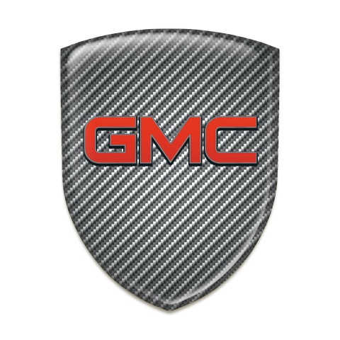 GMC Silicone Badge Classic carbon Style Red Logo 