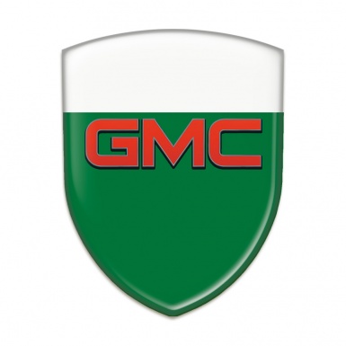 GMC Auto Emblem Green White Base Red logo 