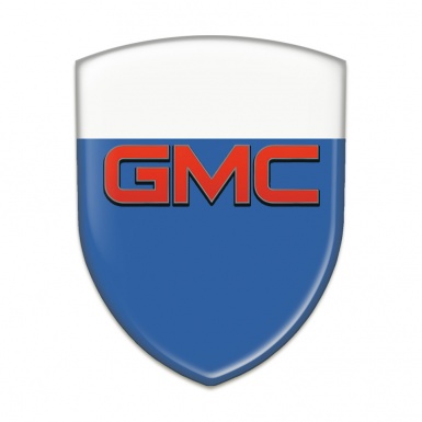 GMC Logo Emblem Blue White Base Red Logo 