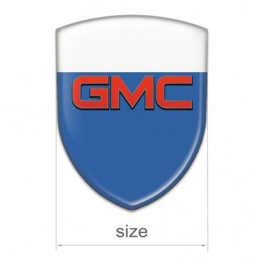 GMC Logo Emblem Blue White Base Red Logo 