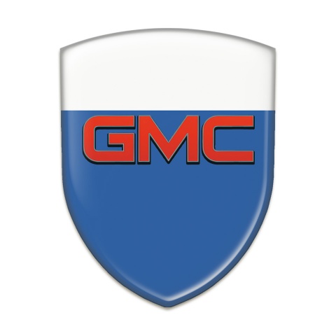GMC Logo Emblem Blue White Base Red Logo 