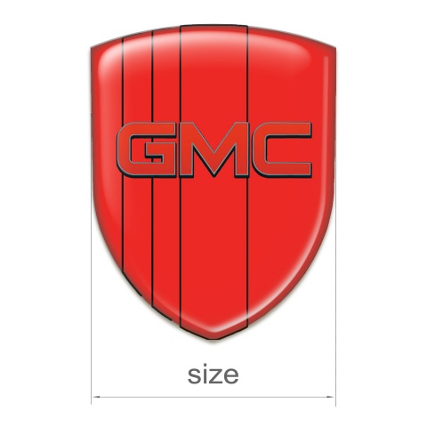 GMC Emblem Exterior Red Edition and Red logo 