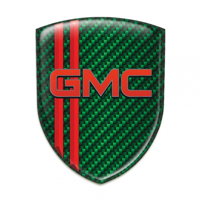 GMC Silicone Shield Green Carbon with Red Stripes Pattern 