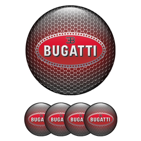 Bugatti Wheel Emblems for Center Cap Multicolour Edition