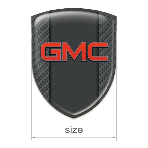 GMC Self Adhesive Car logo Emblem Dark Grey Decoration 