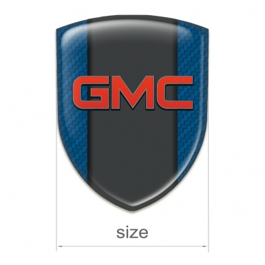 GMC Car Interior Badge Navy Blue Carbon Decoration 