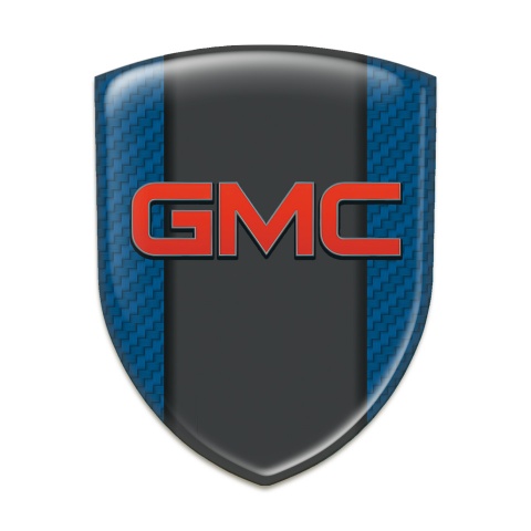 GMC Car Interior Badge Navy Blue Carbon Decoration 