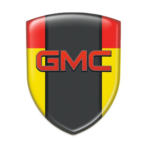 GMC Domed Emblem Yellow Red Model 