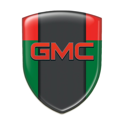 GMC Resin Sticker Green Red Model 