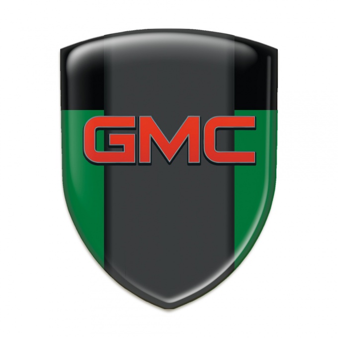 GMC Car Interior Badge Green Black Model 