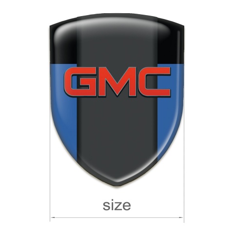 GMC Silicone Badge Blue Black Model 