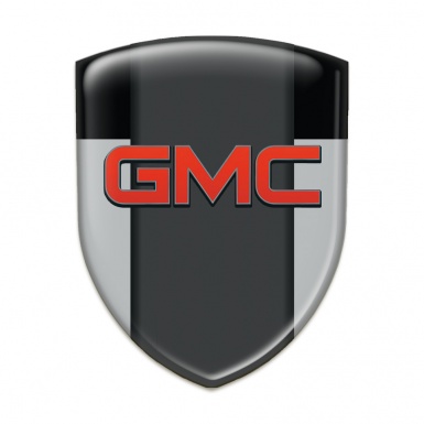 GMC Emblem Badge Logo Grey Black Model 