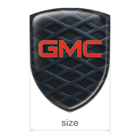 GMC Car Accessories Badge 3D Grid Type 