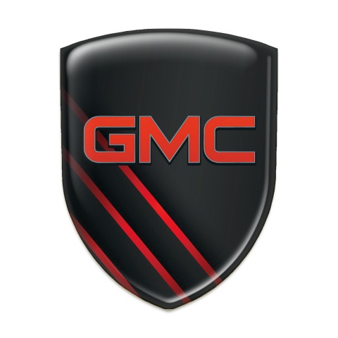 GMC Car Interior Badge Diagonal Red Lines Type 