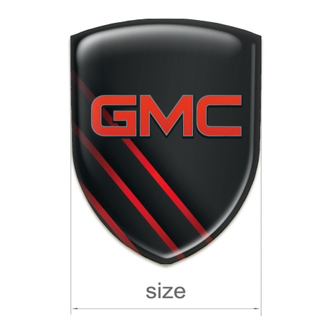 GMC Car Interior Badge Diagonal Red Lines Type 