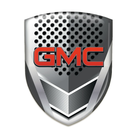 GMC Silicone Badge Metal Shield Effect 