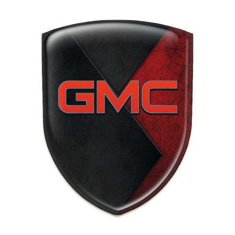GMC Logo Emblem Mixed Red Black Texture 
