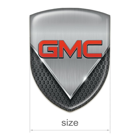 GMC Domed Emblem dark Mesh with Aluminium Sheet Type 