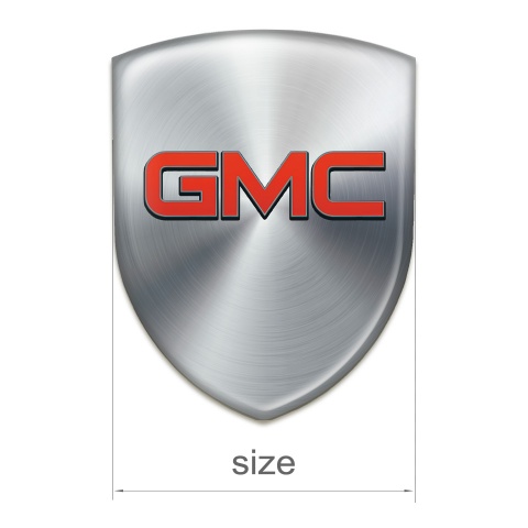 GMC 3D Gel Emblem Premium Quality Silver Type 