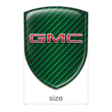 GMC Tuning Emblem Green Carbon with 3D Logo 