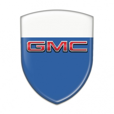 GMC Emblem Exterior Blue White Base 3D LOgo 