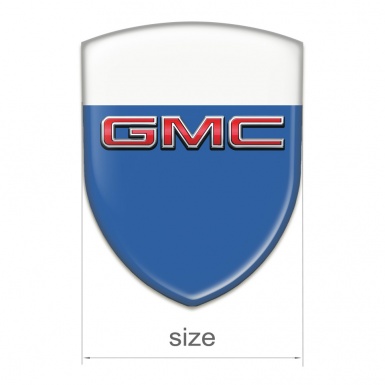 GMC Emblem Exterior Blue White Base 3D LOgo 
