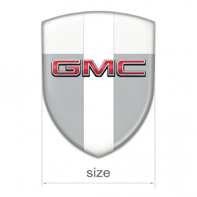 GMC Auto Emblem Grey White with White Tape Edition 