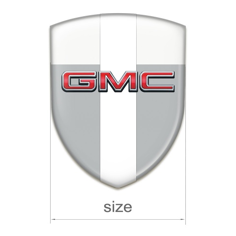 GMC Auto Emblem Grey White with White Tape Edition 