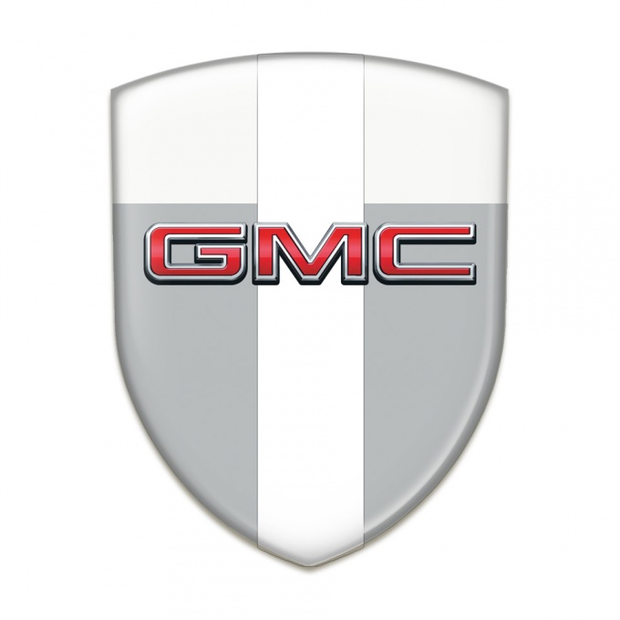 GMC Auto Emblem Grey White with White Tape Edition 