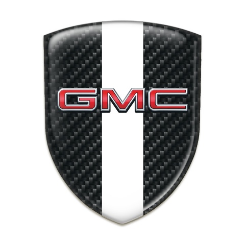 GMC Domed Emblem Black Fibers with White Tape edition 