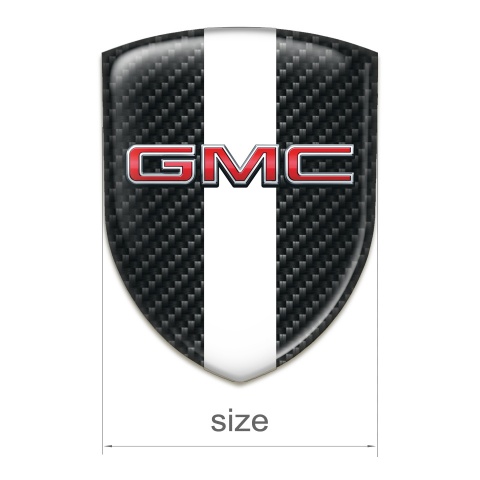 GMC Domed Emblem Black Fibers with White Tape edition 
