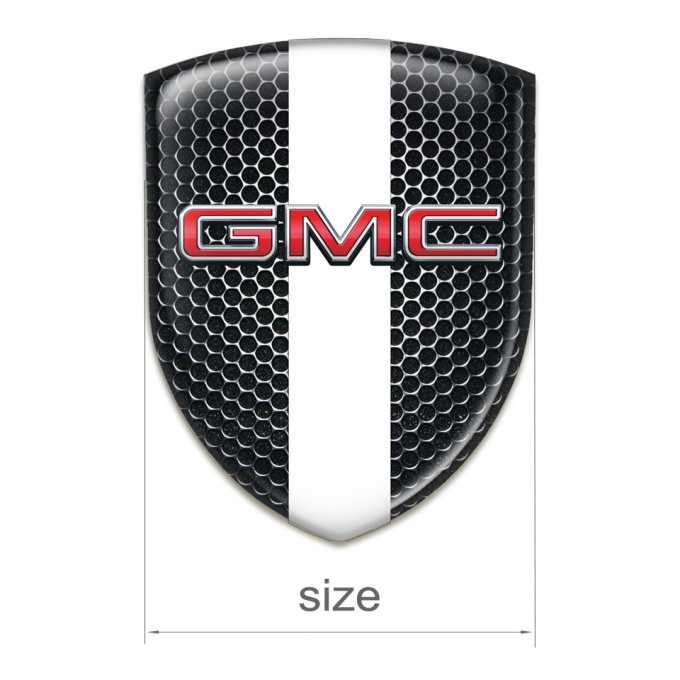 GMC Resin Sticker Perforated Steel with White Tape Edition | Domed ...