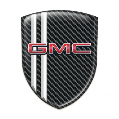 GMC Emblem Exterior Black Carbon White Lines Design 