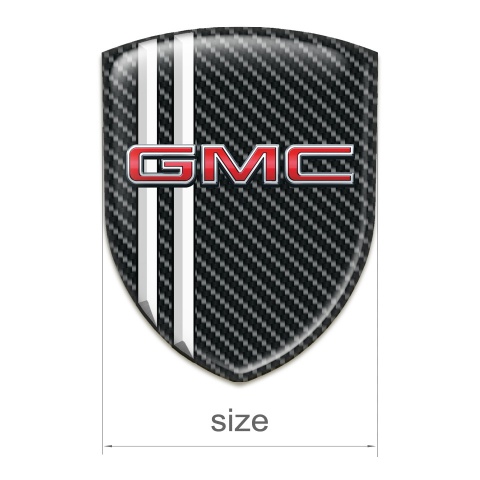 GMC Emblem Exterior Black Carbon White Lines Design 