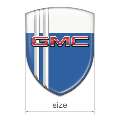 GMC Silicone Shield Blue White Design with White Lines 