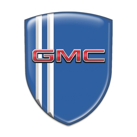 GMC  Tuning Emblem Blue Design with White Lines 