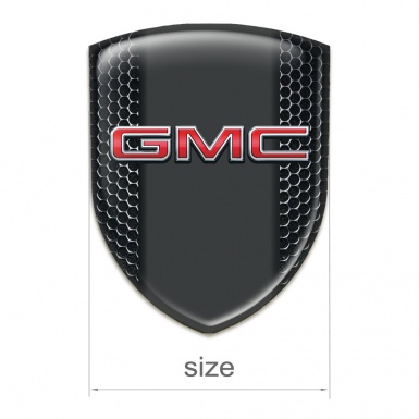 GMC 3D Gel Emblem Perforated Steel with 3D logo Style 