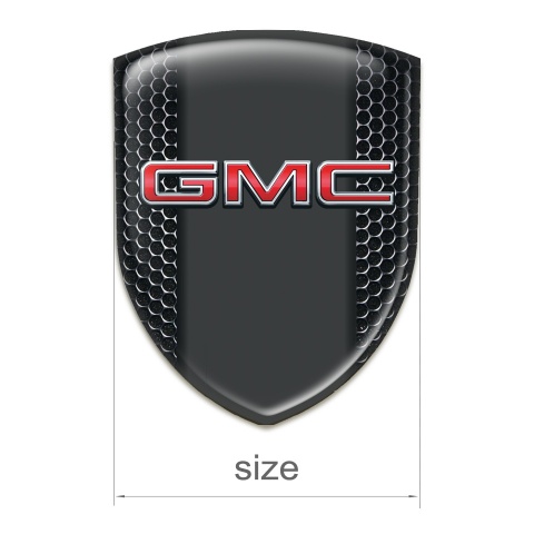 GMC 3D Gel Emblem Perforated Steel with 3D logo Style 