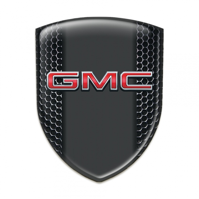GMC 3D Gel Emblem Perforated Steel with 3D logo Style 
