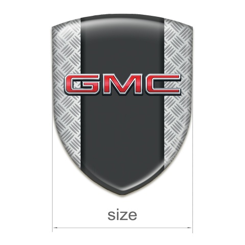 GMC Car Interior Badge Grid Effect with 3D Logo Style 