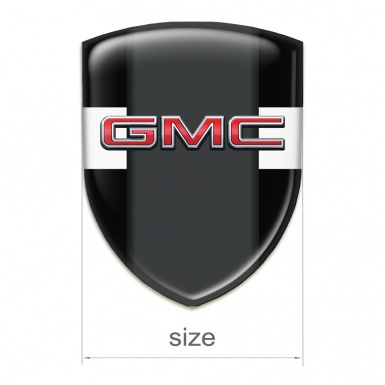 GMC Tuning Emblem Black with White Band and Graphite Panel 