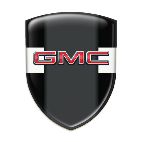 GMC Tuning Emblem Black with White Band and Graphite Panel 